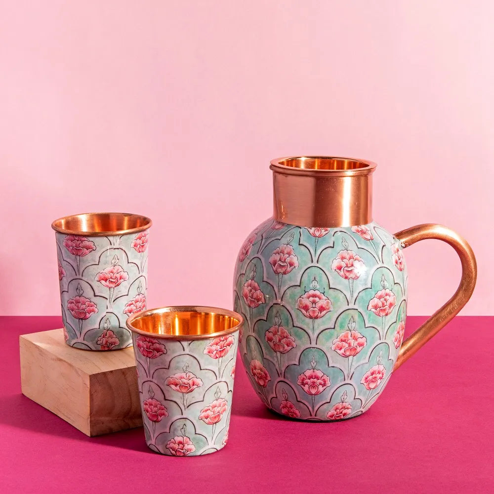 Blushing Floral Bloom - Jug