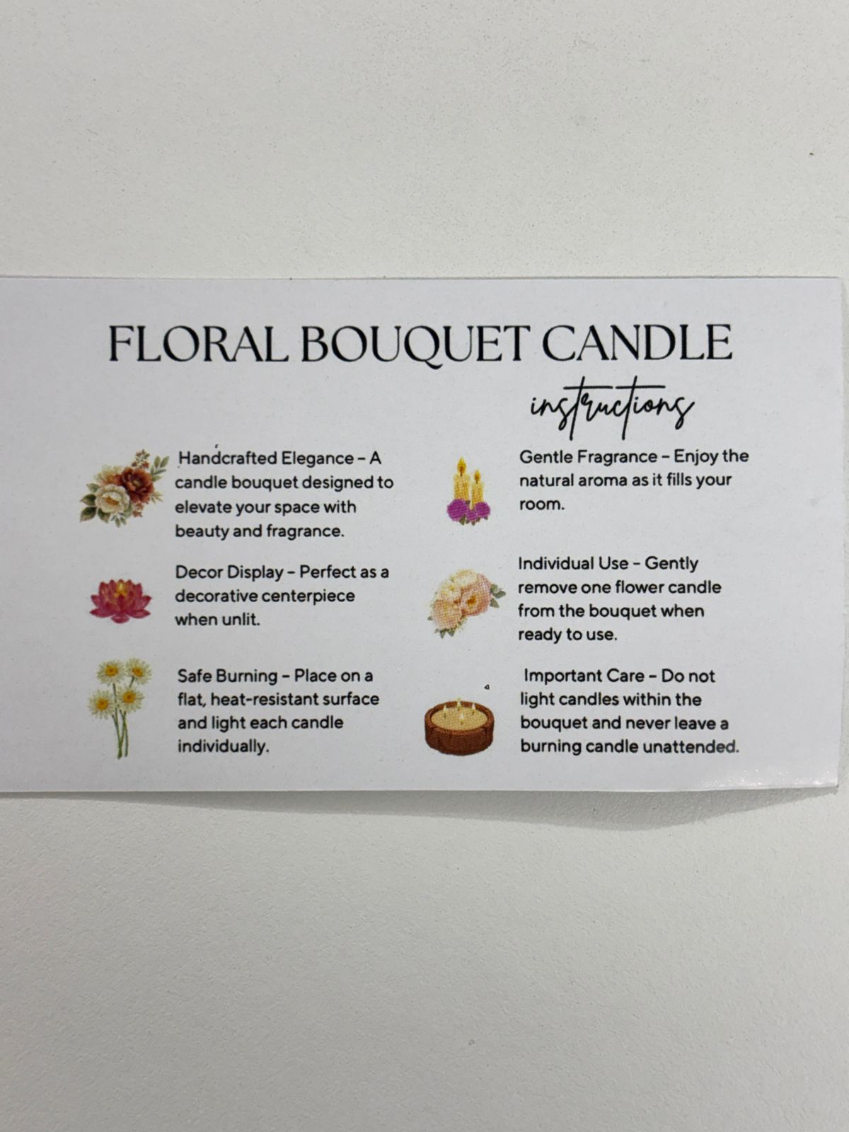Floral Bouquet Candle
